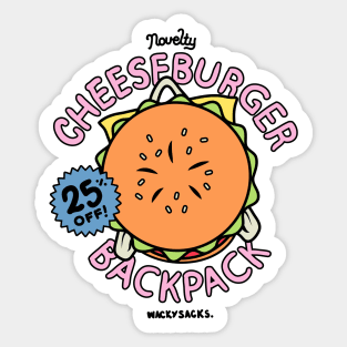 Cheeseburger Backpack! Sticker